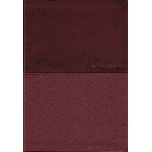 NKJV Value Large Print Thinline Bible In Burgundy Leathersoft